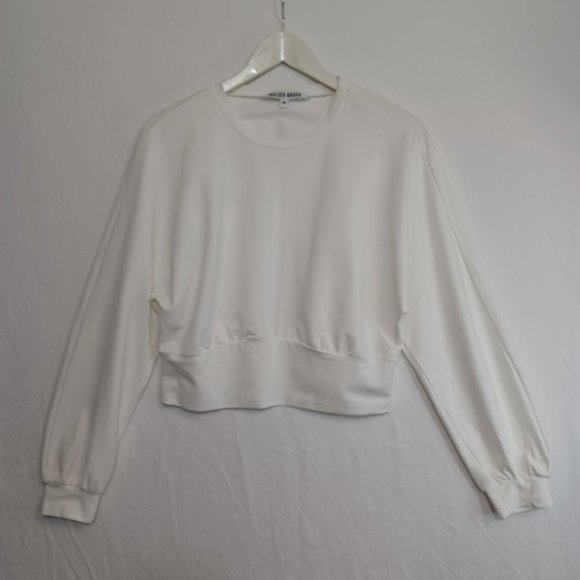 Walter Baker Cropped Top White Stretch - Picture 2 of 8